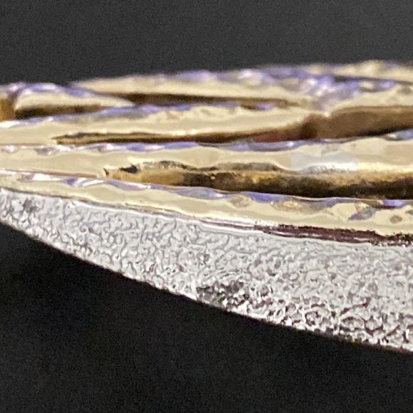 Vintage Sarah Coventry Two-tone Leaf Drop Necklace - Picture 4 of 7